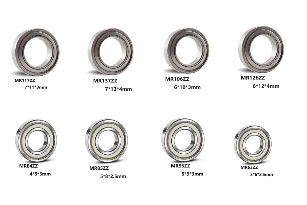 

5pcs/lot Deep Groove Ball Bearing MR117ZZ MR137ZZ MR106ZZ MR126ZZ MR84ZZ MR85ZZ MR95ZZ MR63ZZ Miniature Mini Bearings 7*11*3mm
