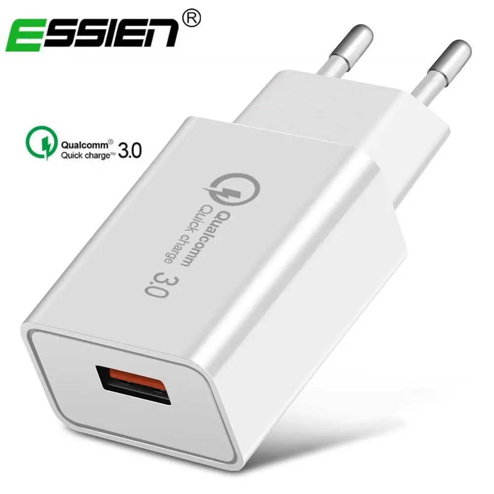 18 W المحمولة الاتحاد الأوروبي التوصيل شاحن يو اس بي سريعة تهمة 3.0 شاحن سريع QC3.0 QC2.0 محول ل فون X سامسونج الهاتف المحمول شواحن 18 W المحمولة الاتحاد الأوروبي التوصيل شاحن يو اس بي سريعة تهمة 3.0 شاحن سريع QC3.0 QC2.0 محول ل فون X سامسونج الهاتف المحمول شواحن