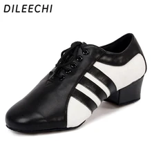 DILEECHI/новые стильные мужские туфли из натуральной кожи для латинских танцев; черные мужские туфли для бальных танцев; удобные вечерние туфли