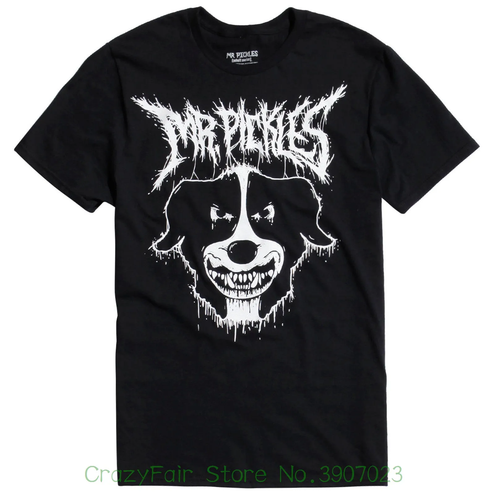

Authentic Mr. Pickles Death Metal Animated Series T-shirt S - 3xl New Great Discount Cotton Men Tee