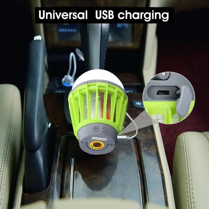 Горячая зарядка через usb светодиодный светильник для кемпинга палатки свет бытовой без радиации комаров LSK99