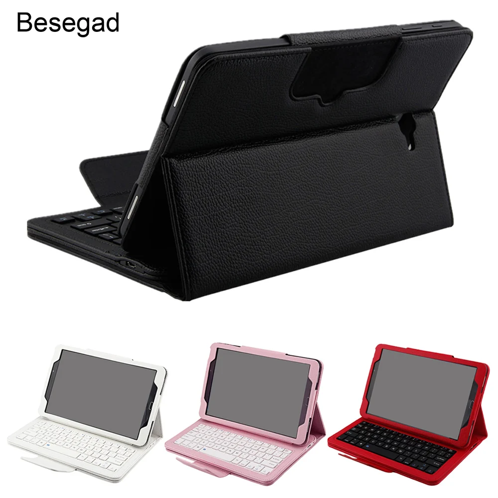 Беспроводная Bluetooth клавиатура Besegad защитный чехол кронштейн для 2016 Samsung Galaxy Tab A T580