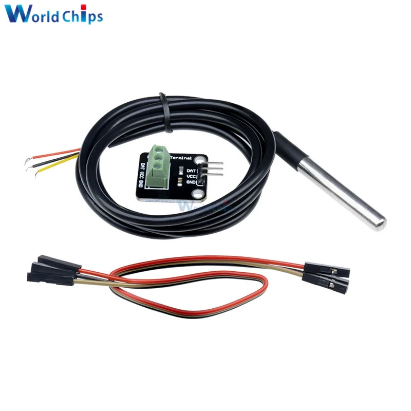 Ds18b20 Digital Waterproof Temperature Sensor Module Kit Stainless ...