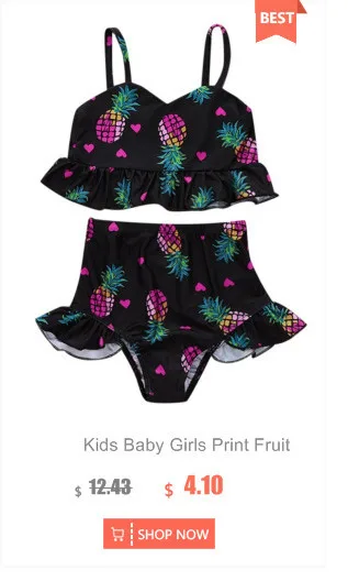 Купальная одежда для маленьких девочек жилет с принтом листьев летний купальный костюм бикини из двух предметов, детский купальник для девочки, бикини, купальный костюм 수복 복