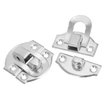 

10pcs 29x27mm Silver Antique Jewelry Box Buckle Shackle Lock Padlock Hasp Retro Wooden Storage Box Buckle luggage fastener