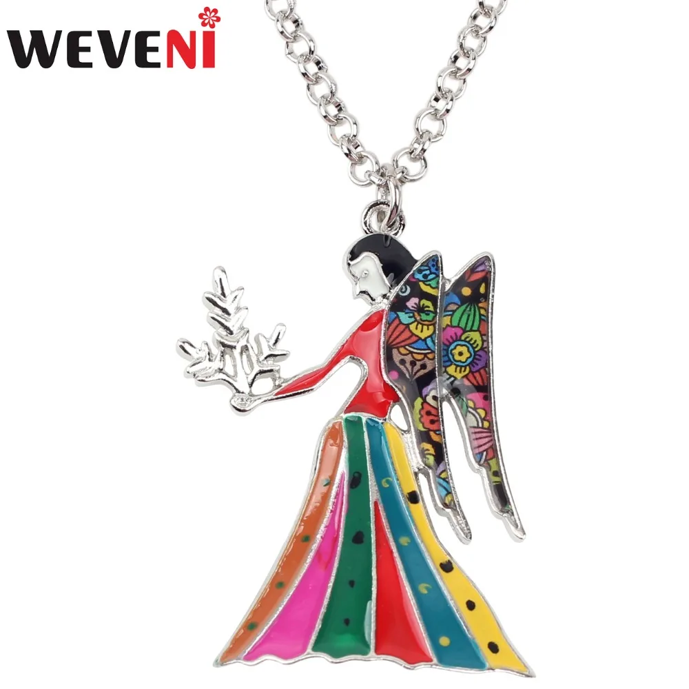 

WEVENI Maxi Statement Metal Alloy The Virgo Necklace Chain Choker Pendant Constellation Zodiac Signs Jewelry For Women Girl Gift