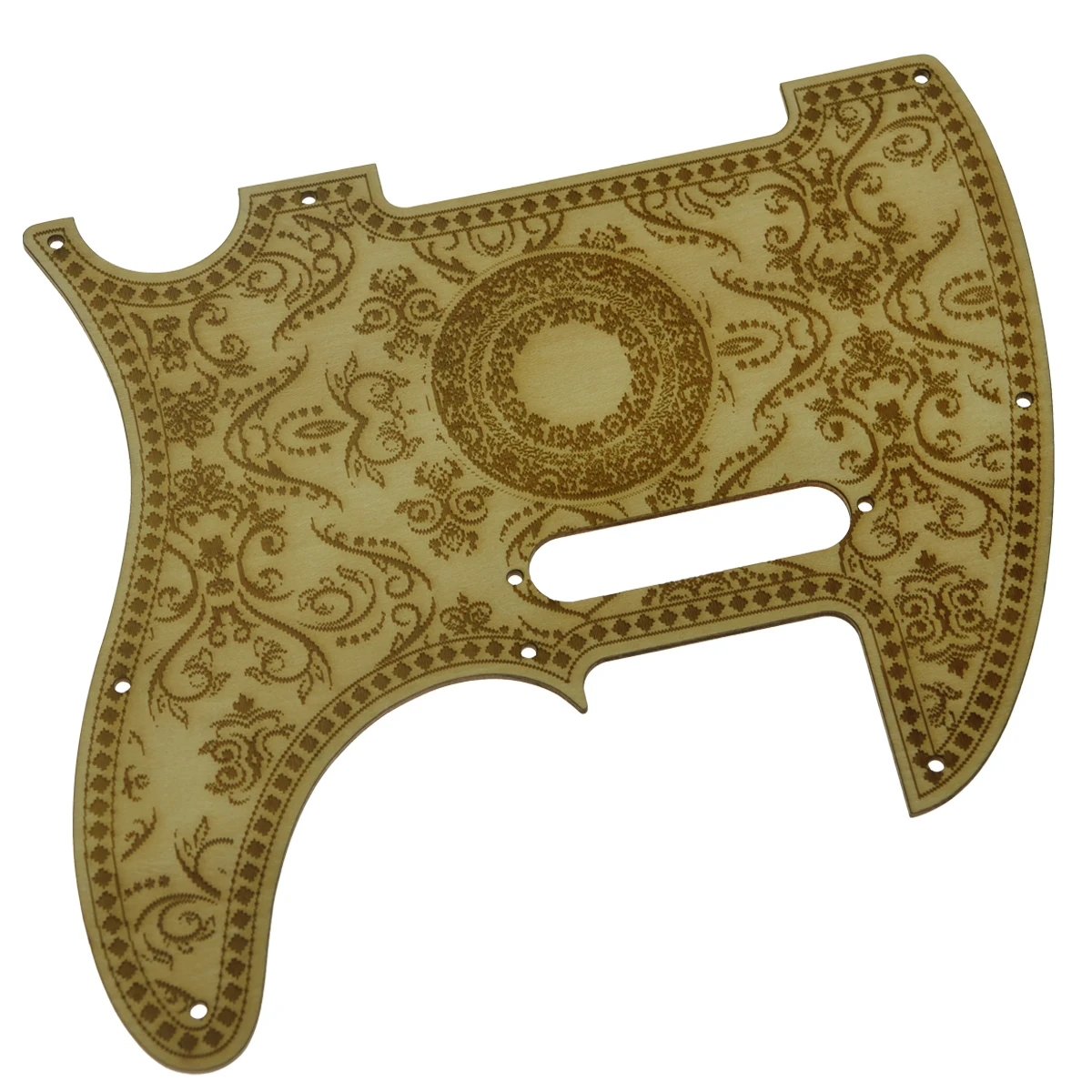 

Dopro 8 Hole Floral Style Tele Single Coil Maple Guitar Pickguard Wooden Scrach Plate Fits Fender Telecaster