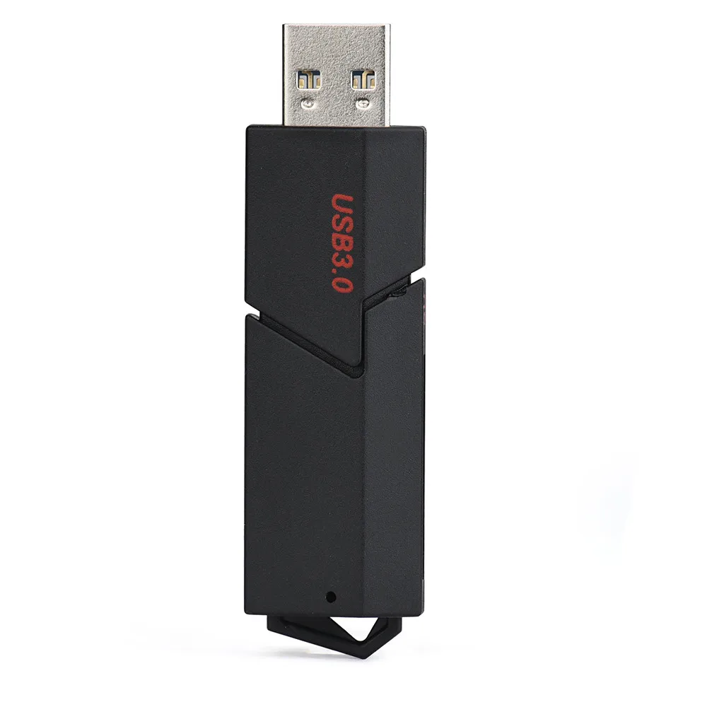 

Computer Accessories 2 in 1 Card Reader Black USB 3.0 High Speed For Micro SD SDXC T-Flash TF Memory Card Reader Adapter L0226