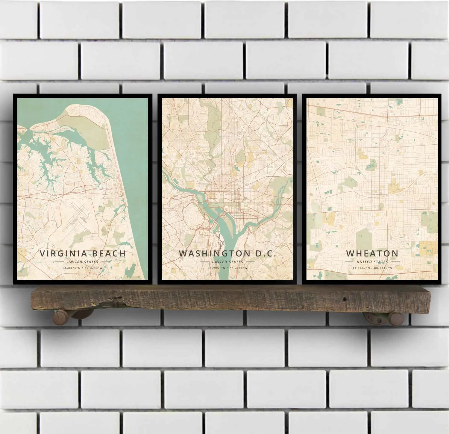 

Virginia Beach Washington DC Wheaton Wichita United States Poster