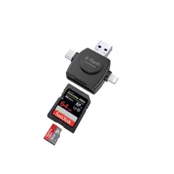 Мини TF/SD Card Reader карты памяти Камера Reader для iPhone/iPad/Android/PC/MacBook. с Lightning/Micro USB/USB коннектор типа С