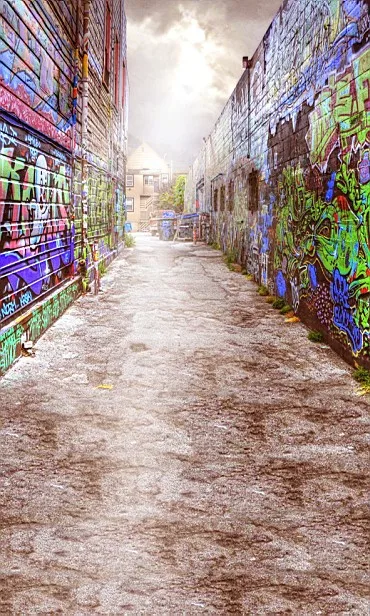 8x12ft Vintage Colorful Graffiti Wall Alley Path Street Grey Sky Custom Photo Backdrops Studio Backgrounds Vinyl 8x15 10x Background Vinyl Photo Backdropsstudio Background Aliexpress