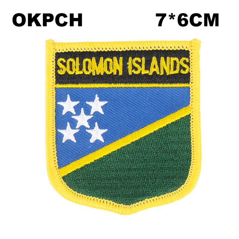 Словакия щит Форма переводная картинка флаг из лоскутного топа с вышивкой пила на значки, патчи для одежды PT0164-S