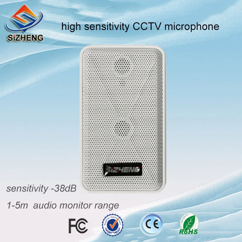 

SIZHENG COTT-S20 HI-fidelity -38dB CCTV audio microphone sound monitor pickup mic for security camera