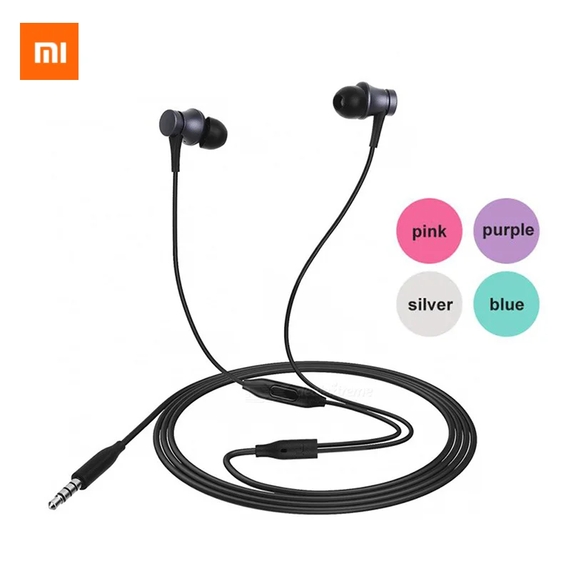 

Original Xiaomi Earphone Piston Basic In-Ear Stereo with Mic Earbud Mi Headset Youth Version Earphone 3.5mm Colorful Earphone