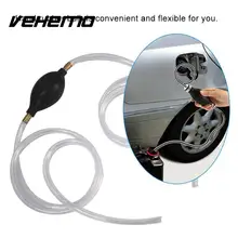 Vehemo Car Fuel Gas Pump Petrol Diesel Liquid Hand Pump Primer Bulb Water Oil Transfer Pump PVC Syphon 10mm Pipe