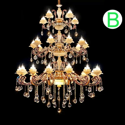 Chandelier B Кованая люстра Освещение для внутреннего лестница Освещение С кристалалми и стразами люстра долго лестничные Люстры для высокий потолок ЛЮСТРЫ ПОД СТАРИНУ Люстра большая Габриэль Люстра большая ЛЮСТРЫ ПОД СТАРИНУ - Цвет абажура: Chandelier B