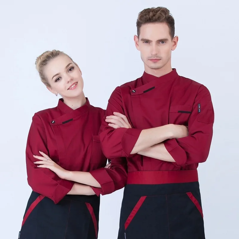 Фотообои с длинными рукавами для выпечки и оформления отелей|chef jacket|chef uniformhotel chef