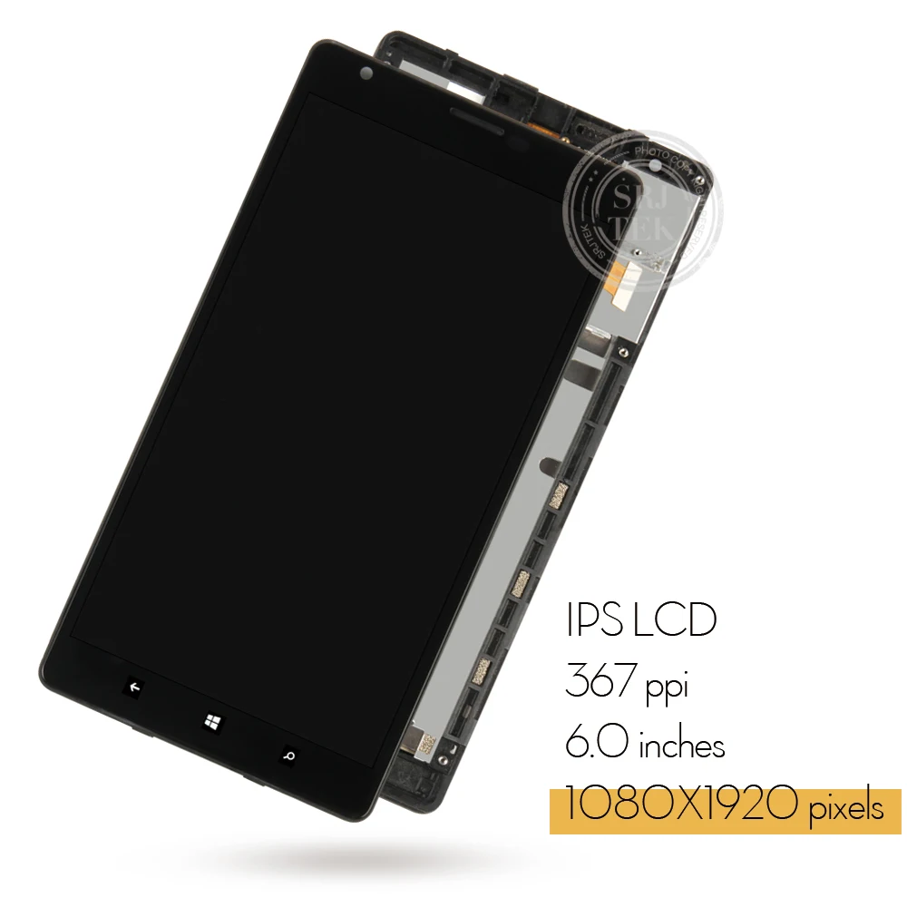 100% оригинал для NOKIA Lumia 1520 LCD сенсорный экран с рамкой дисплей дигитайзер сборка