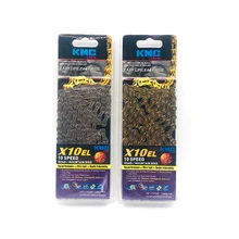 KMC X10EL Bicycle Chain 116 Links semi-hollow Extra Light Double X Durability Race Chains Road MTB 10 Speed Cycling Chain цена KMC X10EL Bicycle Chain 116 Links semi-hollow Extra Light Double X Durability Race Chains Road MTB 10 Speed Cycling Chain цены онлайн