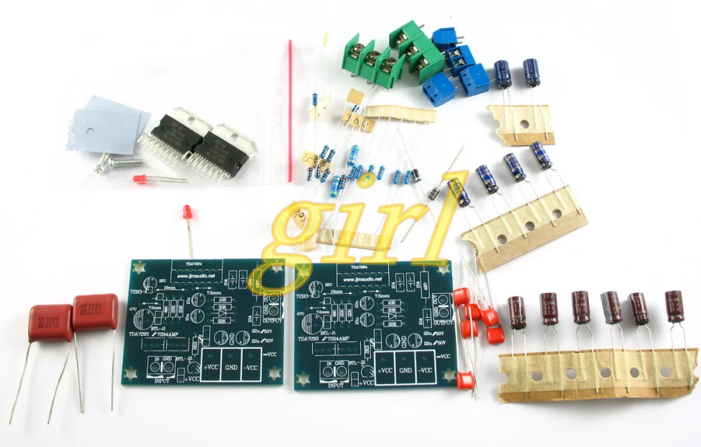 Amplificador de Potência de Canal Suíte Placa Duplo 2 Peças Tda 7293