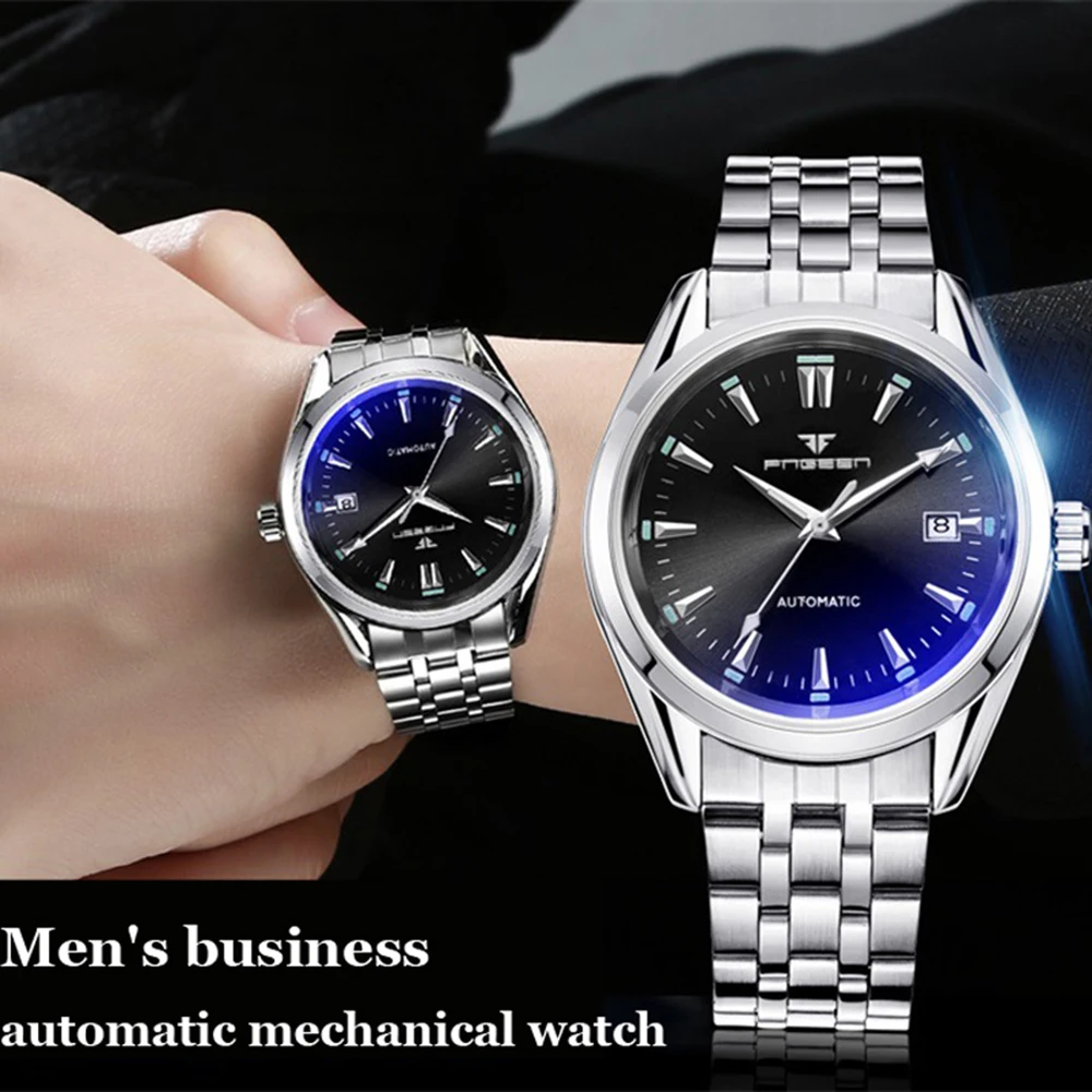

Top Luxury Brand Watches Man Business Watch Men Waterproof Automatic Self-Wind Luminous Hodinky Mechanical Watches Free Shipping