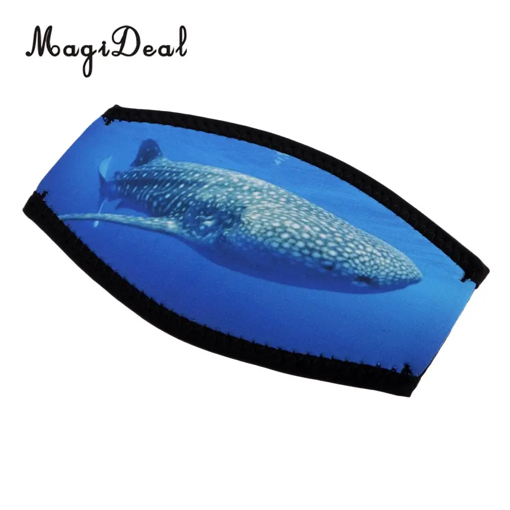 Soft Neoprene Scuba Dive Snorkeling Swimming Surfing Mask Strap Cover Wrapper Replacement Diving Snorkeling Gear Whale Pattern