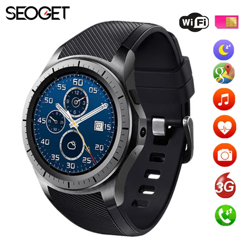 

512MB+8G Android 5.1 wifi 3G GPS Sim card Smart Watch Heart Rate Monitor smartwatch for samsung huawei smart watch men/women