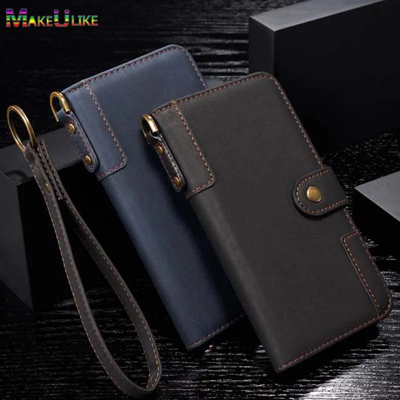 

MAKEULIKE Lanyard Flip Case For Samsung Galaxy S9 Plus Cover S9 Wallet Case PU Leathe Phone Bag Pouch For Samsung S9 S9Plus Case