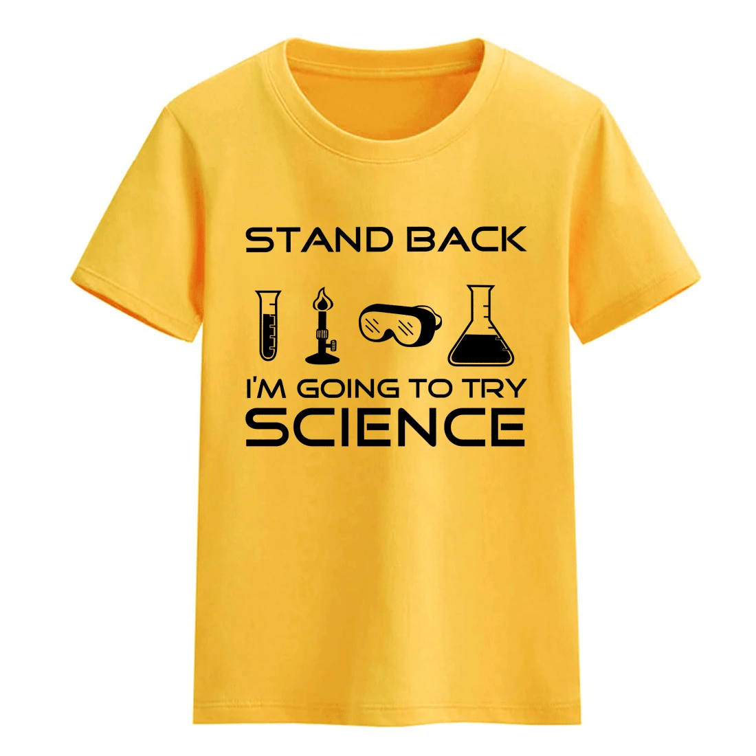 Отойти я собираюсь попробовать наука 2018 Детские футболки для с коротким рукавом для мальчиков хлопковая Футболка с круглым вырезом для