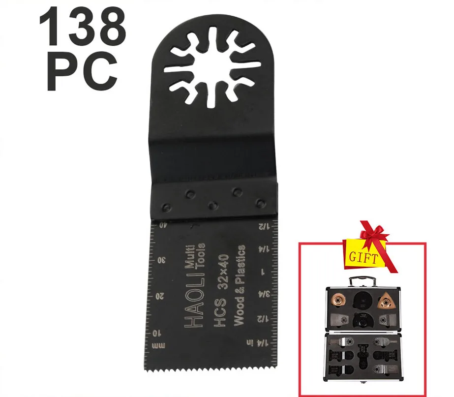 

138 pcs Oscillating multi Tools Saw Blades Accessories fit for Multimaster power tool as Fein,Dremel,a box packed blades as gift