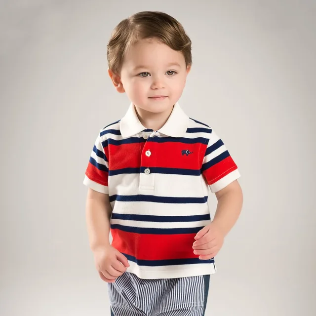 Brand child boy clothing kids baby boy summer polo shirts short sleeve