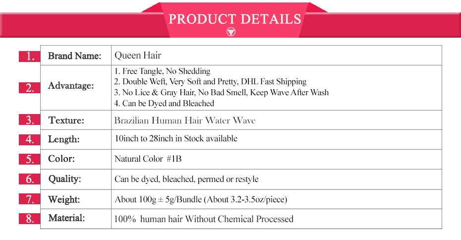 Queen hair Products Новое поступление бразильские волосы пучок человеческих волос s сделка водяная волна пучок человеческих волос 10 "-28" двойной