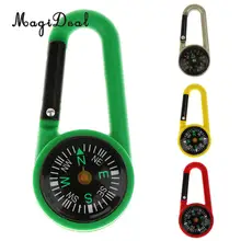 MagiDeal 2 в 1 Многофункциональный походный карабин для кемпинга Мини Компас-брелок точность безопасности на открытом воздухе путешествия направляющий доступ