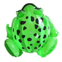 Baby Boy Girl Inflatable Frog PVC Frog Inflatable Toys Children Green Frog Shaped Balloons Inflatable Cartoon