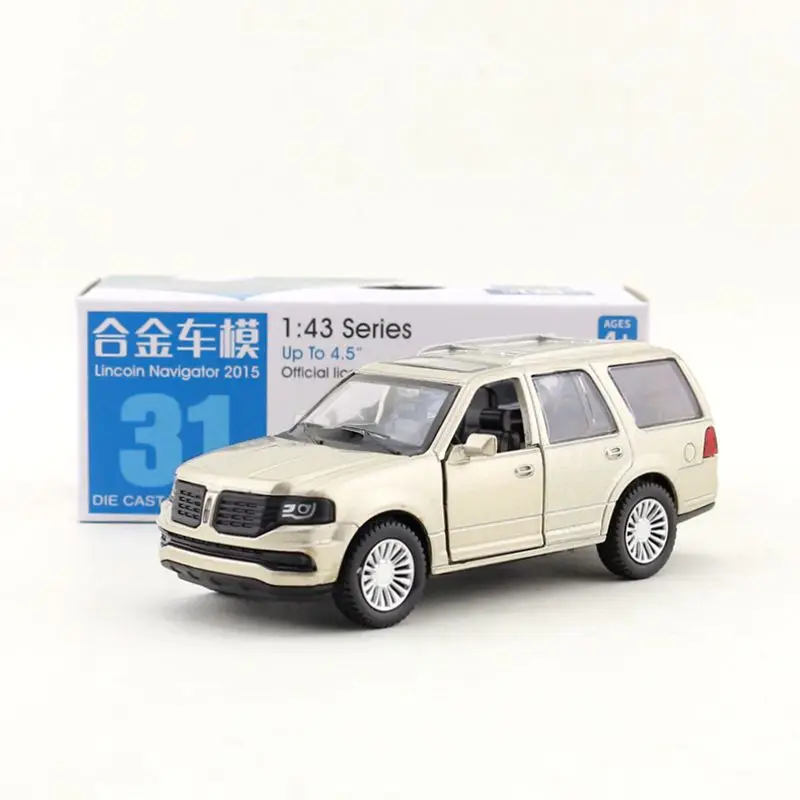 1:46 Масштаб/литая Игрушечная модель/Ford Lincoln Navigator SUV/супер спортивная машина/образовательная Коллекция/Вытяжка/подарок для детей