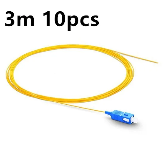 

3m 10pcs SC UPC Fiber Optic Pigtail Simplex 0.9mm PVC Jacket Ftth Pigtail in Fiber Optic Equipment