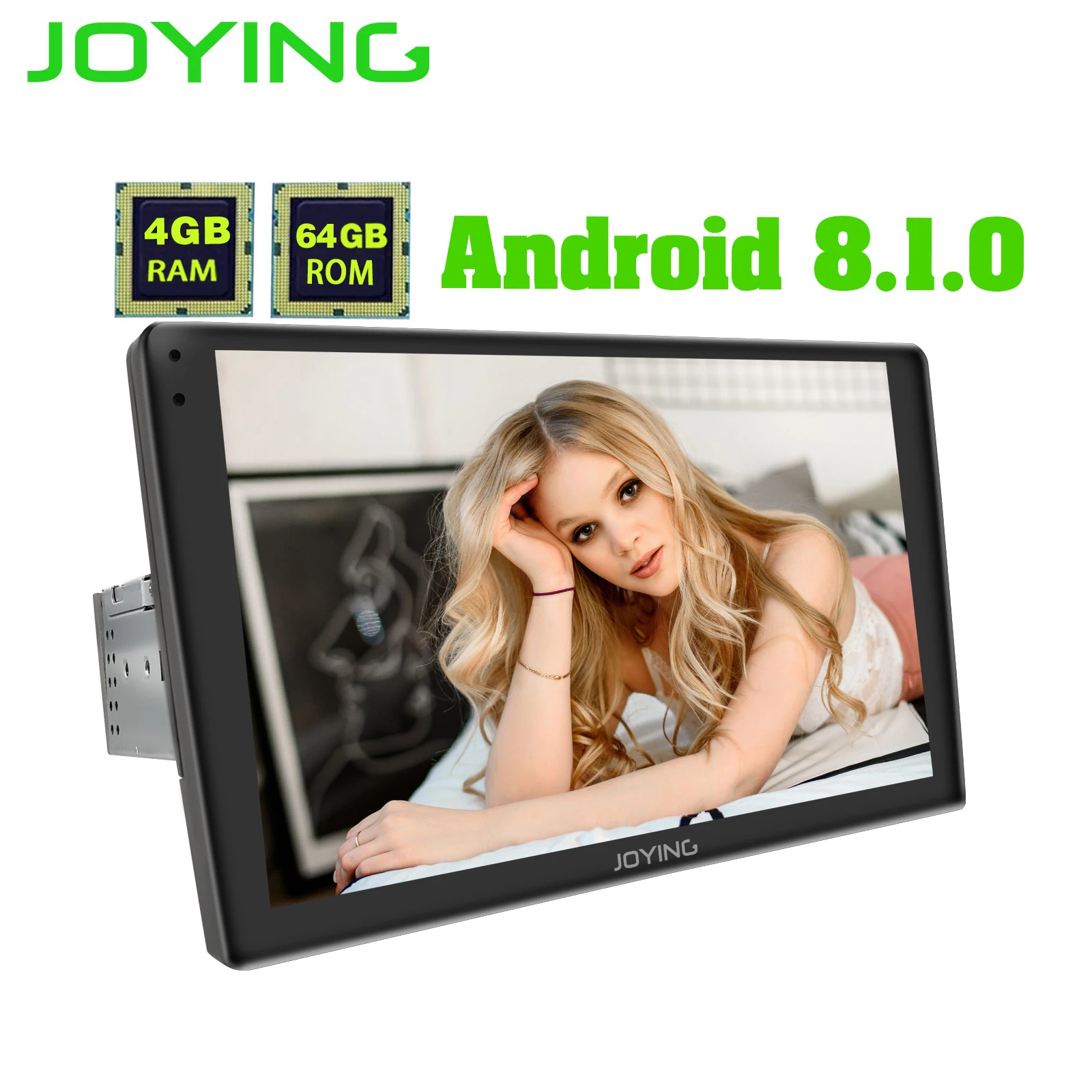 JOYING " 2.5D ips 1 din 4+ 64 ГБ Android 8,1 Автомагнитола стерео головное устройство поддержка 4G/сплит-экран/быстрая загрузка/Android авто