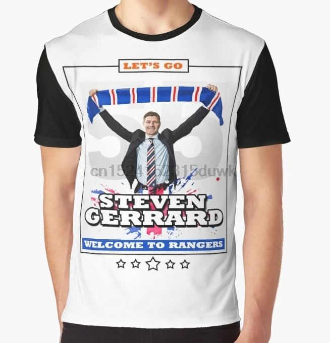 All Over Print T Shirt Men Funy tshirt Glasgow Rangers