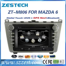 ZESTECH High performance dual-core touch screen Car Dvd player for MAZDA 6 2008-2012 Car Dvd player with radio,RDS,3G