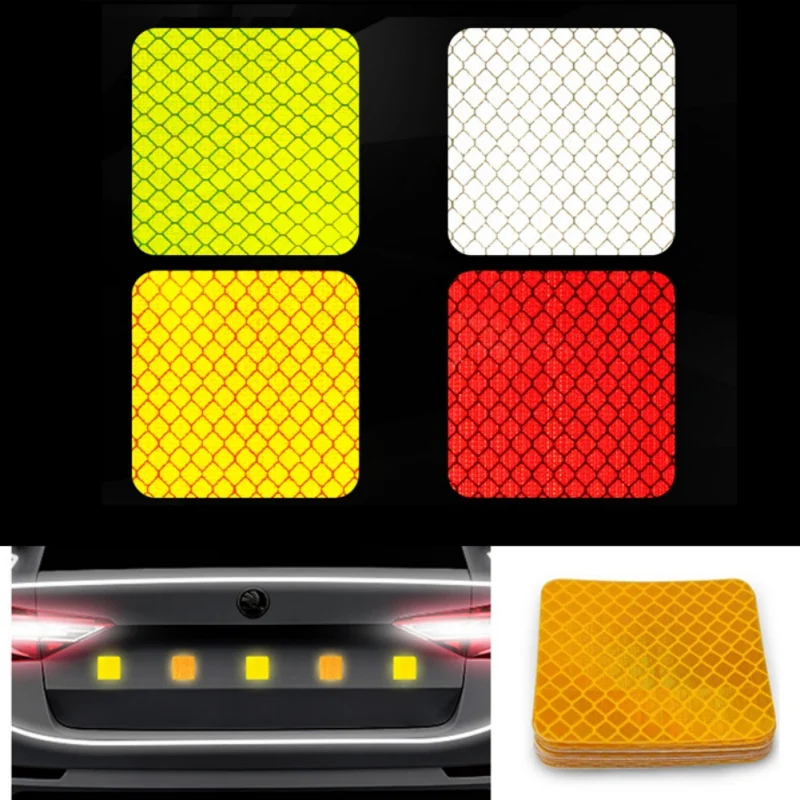 

New Car Safety Reflective Warning Sticker Waterproof non-fading Wheel Eyebrow Door Sticker Diamond Wheel Auto Reflective Tape