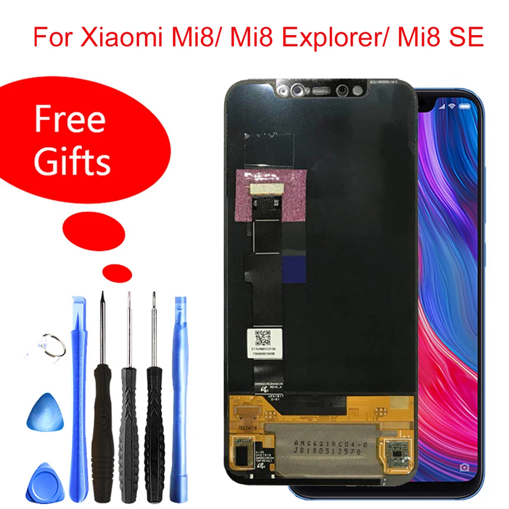 

Lcd For 6.21"Xiaomi Mi8 mi 8 SE LCD Display Touch Screen Panel Mi Mi8 Explorer LCD Digitizer Assembly Replacement Repair Part