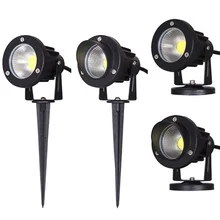 5 W 10 W Мини светодиодные лампы газон садовый свет DC12V AC85-265V открытый IP65 Водонепроницаемый наружный Точечный светильник Настенные светильники белого красные, синие зеленый