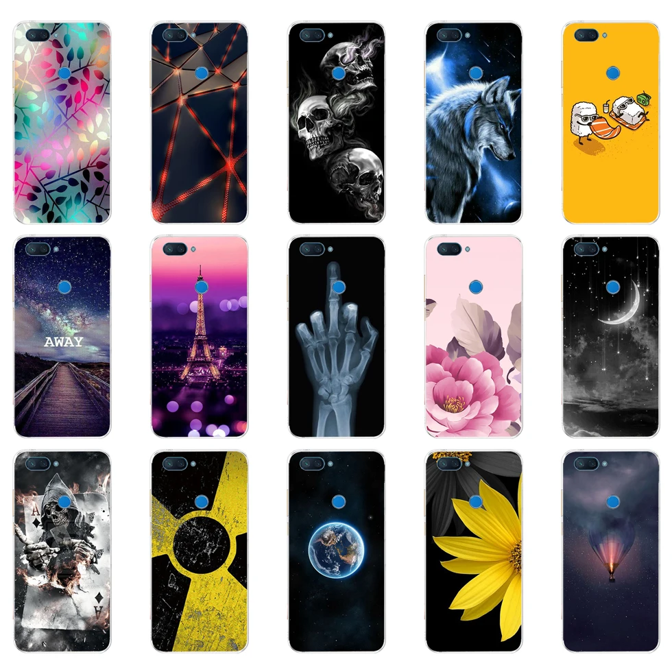 K силиконовый чехол для Xiaomi mi 8 LITE 6 26 дюймов TPU lite задняя крышка coque capa сумка |
