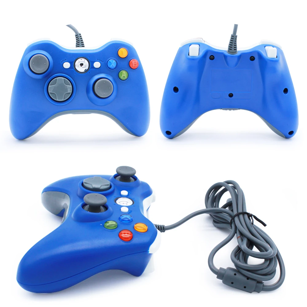 Для Xbox360 тонкий смарт ТВ коробка джойстика USB проводной игровой контроллер для