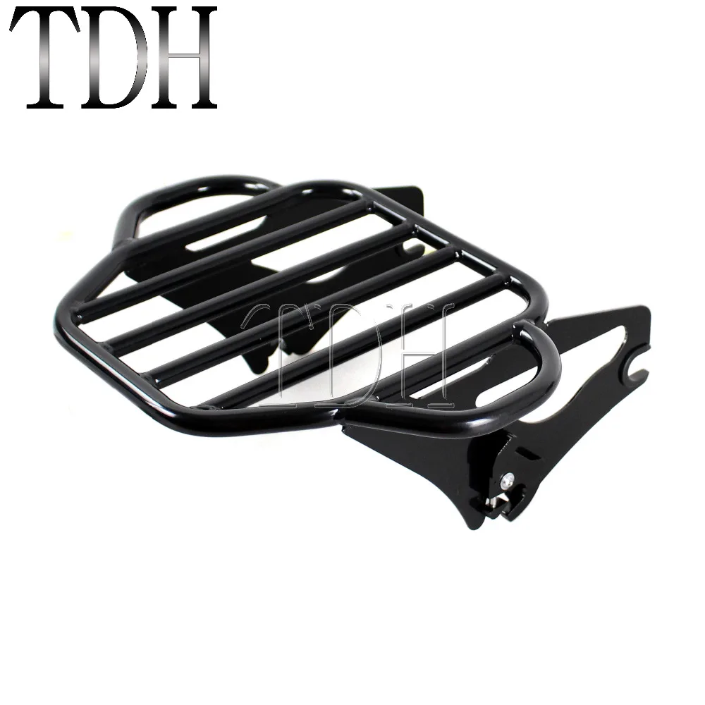 Chrome King Detachables Two-Up Luggage Rack For 09-16 Touring Road King