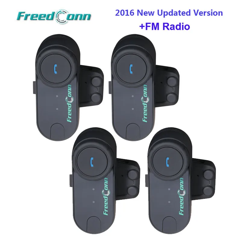 

WHOLESALE PRICE!Updated Version!! 4PCS Motorcycle helmets BT Bluetooth Interphone Headsets headset Helmet Intercom with FM Radio