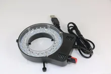 Adjustable USB 52 LED Ring Light illuminator Lamp for CCD Industry Stereo Microscope Digital Camera Magnifier 110V-240V