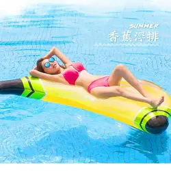 Летние горячие продажи банан плавательный матрац банан надувные водные игрушки летний бассейн Вечерние
