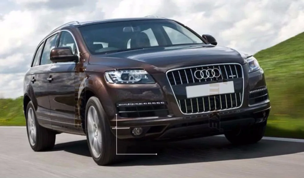 1 шт., Подержанный 2007~ 2015y для Audi Q7 головной светильник, автомобильные аксессуары, Q7 противотуманная фара, из оригинального автомобиля, 90%, есть дефект, Q7 Дневной светильник