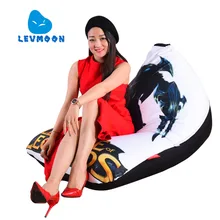 LEVMOON Beanbag Sofa Chair legends MAN Seat Zac Comfort Bean Bag Bed Cover Without Filler Cotton Indoor Beanbag Lounge Chair